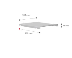 Hailo Systemdeckel 1719289 Silbergrau für 60cm Unterschrank