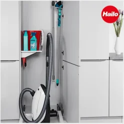 Hailo Universalablage 3271151 Ablage mit Kehr-Set 289 x 480 x 158 mm Metall weiß