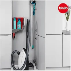 Hailo Universalablage 3271811 Ablage mit Kehr-Set 289 x 480 x 158 mm Metall dunkelgrau