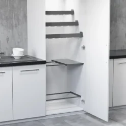 Hailo Universalablage 3273621 für Getränkekistenhalter 60 cm Schrank dunkelgrau Metall