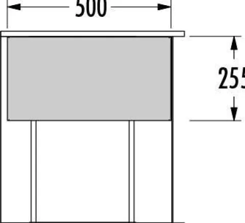 Hailo Universalablage mit Getränkekistenhalter 3273622 Metall dunkelgrau für 60 cm Schrank