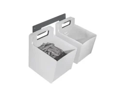 Hailo Utensilienbehälter 3271841 mit Wandhalter 436 x 198 x 241 mm dunkelgrau/weiß