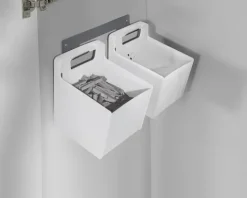 Hailo Utensilienbehälter 3271841 mit Wandhalter 436 x 198 x 241 mm dunkelgrau/weiß