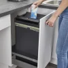 HAILO Wertstoffbox 53 L 3273101 Inset Einbau-Abfallsammler Kunststoff schwarz Frontauszu
