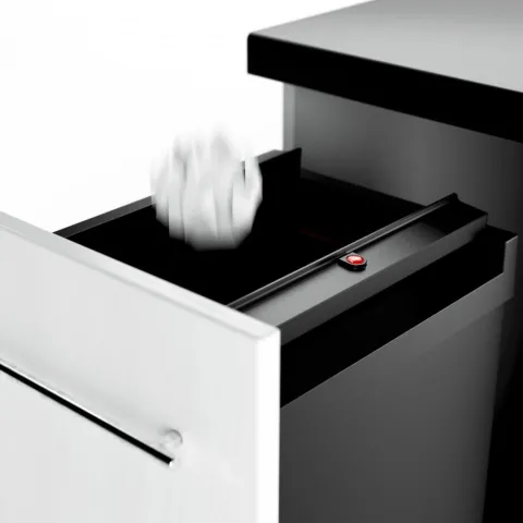 HAILO Wertstoffbox 53 L 3273101 Inset Einbau-Abfallsammler Kunststoff schwarz Frontauszu