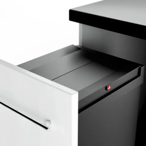 HAILO Wertstoffbox 53 L 3273101 Inset Einbau-Abfallsammler Kunststoff schwarz Frontauszu