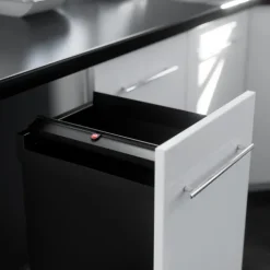 HAILO Wertstoffbox 53 L 3273101 Inset Einbau-Abfallsammler Kunststoff schwarz Frontauszu