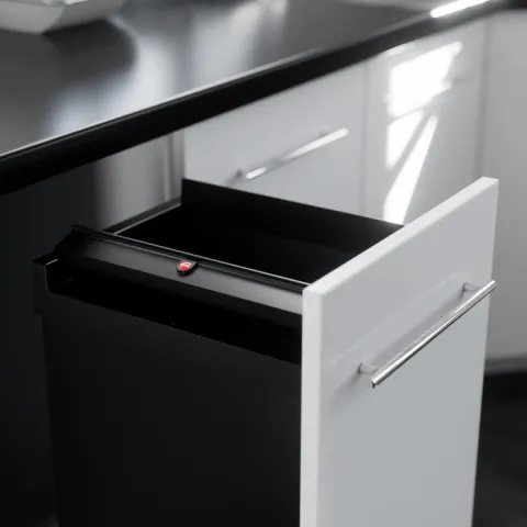 HAILO Wertstoffbox 53 L 3273101 Inset Einbau-Abfallsammler Kunststoff schwarz Frontauszu