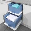 Hailo Wäschekorb 41 L 3271381 Laundry Area Systemkorb weiß für Universaltablar