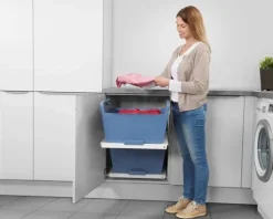 Hailo Wäschekorb 41 L 3271381 Laundry Area Systemkorb weiß für Universaltablar