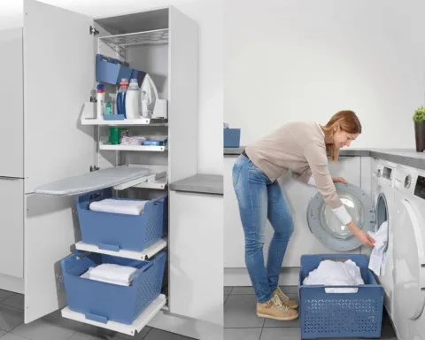 Hailo Wäschekorb 41 L 3271381 Laundry Area Systemkorb weiß für Universaltablar
