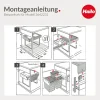 Hailo Abfallsammler 3641222 40 Liter 2x20 mit Biodeckel Vollauszug