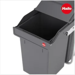 Hailo Abfallsammler 3650103 TA Swing A Tandem 2x 15 Liter mit Müllbeutelrolle