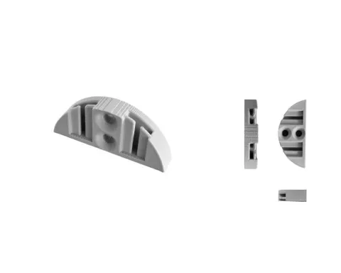 Hailo Adapter 9901029 Kehrset Haken Wandbefestigung Kunststoff grau