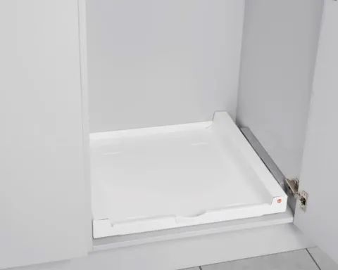 Hailo Adapter 3271371 Universaltablar Montageleiste Kunststoff hellgrau für 60 cm Schrank