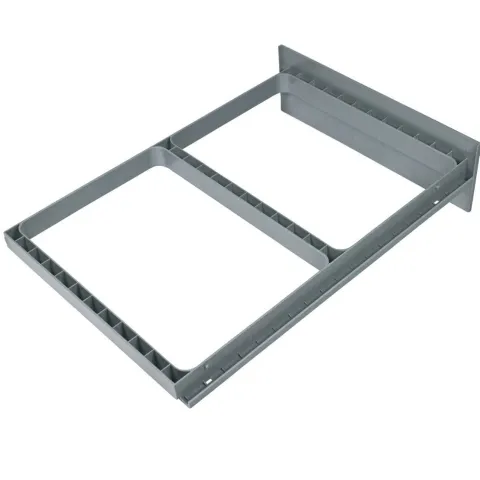 Hailo Clipsrahmen 1094099 Kunststoff Graublau für Raumspar-Tandem Rondo