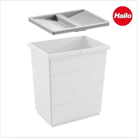 Hailo Deckel 1104849 Ersatzdeckel 298 x 209 x 22 mm Kunststoff hellgrau für 15-20 L Eimer
