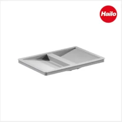 Hailo Deckel 1104849 Ersatzdeckel 298 x 209 x 22 mm Kunststoff hellgrau für 15-20 L Eimer