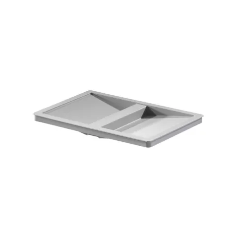 Hailo Deckel 1104849 Ersatzdeckel 298 x 209 x 22 mm Kunststoff hellgrau für 15-20 L Eimer