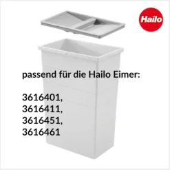Hailo Deckel 1100719 Ersatzteil Kunststoff hellgrau 14, 24, 29 Liter