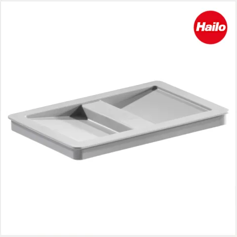 Hailo Deckel 1068589 7 8,5 10 Liter Inneneimer Kunststoff hellgrau Abfallsystem