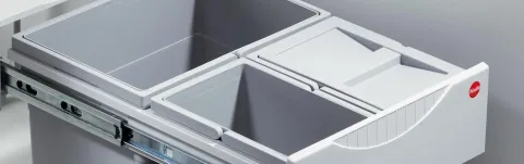 Hailo Deckel 1068589 7 8,5 10 Liter Inneneimer Kunststoff hellgrau Abfallsystem