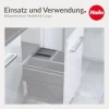 Hailo Deckel 1220069 13 Liter Inneneimer Kunststoff dunkelgrau Abfallsystem