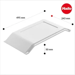 Hailo Deckel 1081729 Tandem Multi-Box Ersatzdeckel Kunststoff weiß Küche