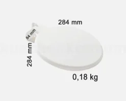 Hailo Deckel 1656849 weiß 284 x 284 x 84 mm für Big Box