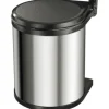 Hailo Einbaumülleimer Compact-Box 15 l silber schwarz