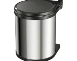 Hailo Einbaumülleimer Compact-Box 15 l silber schwarz