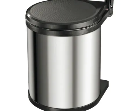Hailo Einbaumülleimer Compact-Box 15 l silber schwarz