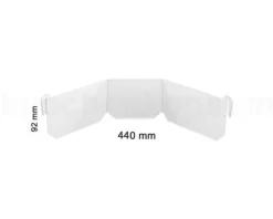 Hailo Facheinteilung 3694011 Rondo Seitenschalen-Einteiler 440 x 5 x 92 mm Kunststoff grau
