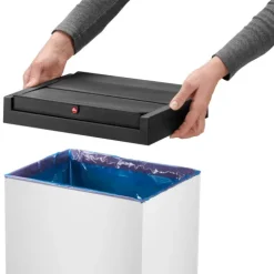 Hailo großraum Abfallbox Big-Box Swing XL Weiß
