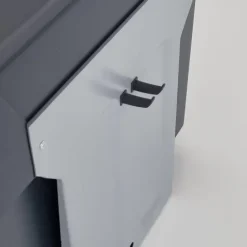 Hailo Haken Paar 30 x 10 mm für Abfallsammler Tandem Terzett Vario Kunststoff dunkelgrau