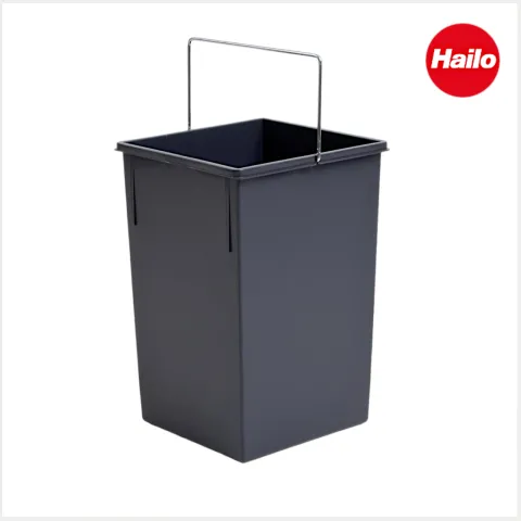 Hailo Inneneimer 1008779 Generation I 15 Liter für Tandem, Terzett Einbau Abfalleimer Kunststoff Küchenschrank Müllsystem
