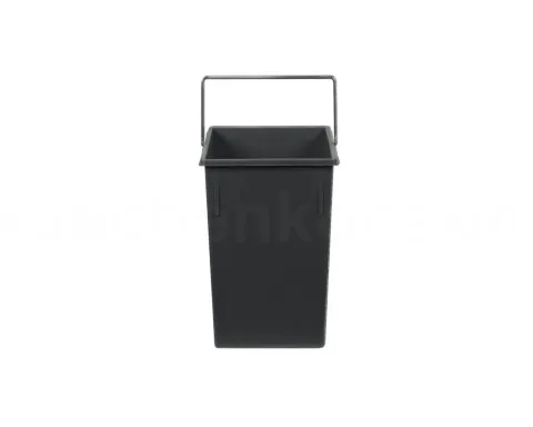 HAILO Inneneimer 15 L 1220189 Abfalleimer Kunststoff basaltgrau mit Metallhenkel für Tandem