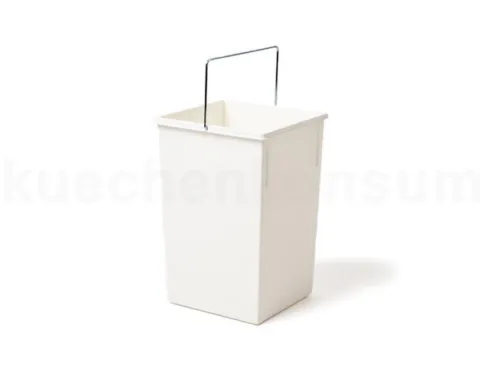 HAILO Inneneimer 15 L 1045119 Abfalleimer Kunststoff weiß/hellgrau mit Deckel für Tandem
