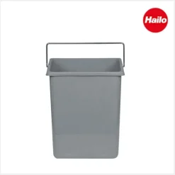 Hailo Inneneimer 1094089 8,5 L Ersatzbehälter hellgrau mit Henkel für passende Hailo Abfallsysteme