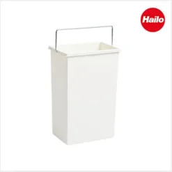 Hailo Inneneimer 10 L 1045629 Ersatzbehälter weiß mit Henkel für Terzett 3666031 Abfallsystem