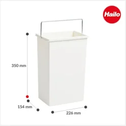 Hailo Inneneimer 10 L 1045629 Ersatzbehälter weiß mit Henkel für Terzett 3666031 Abfallsystem