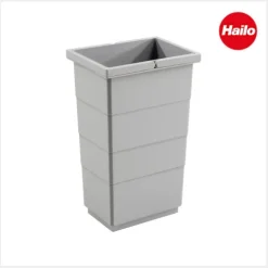 Hailo Inneneimer 10 L 1122229 Ersatzbehälter hoher Boden hellgrau