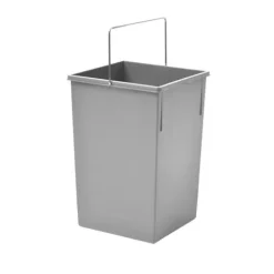 Hailo Inneneimer 15 L 1080979 Ersatzbehälter Kunststoff hellgrau mit Metall-Henkel für Tandem/Terzett