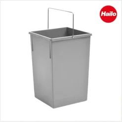 Hailo Inneneimer 15 L 1080979 Ersatzbehälter Kunststoff hellgrau mit Metall-Henkel für Tandem/Terzett