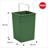 Hailo Inneneimer 15 L 1073259 Ersatzbehälter Kunststoff grün mit Henkel für Tandem Abfallsysteme