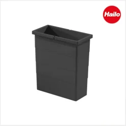 Hailo Inneneimer 14 L 1129929 Ersatzbehälter dunkelgrau mit 2 Henkeln für Cargo Soft short