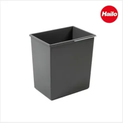 Hailo Inneneimer 1220969 20 L Ersatzbehälter basaltgrau mit Henkel für Hailo Solo