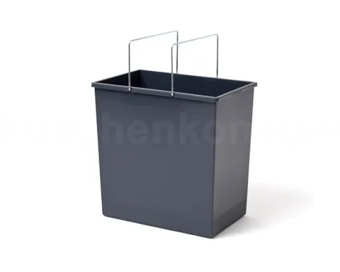 Hailo Inneneimer 24 L 1050209 Ersatzbehälter dunkelgrau für HAILO Tandem