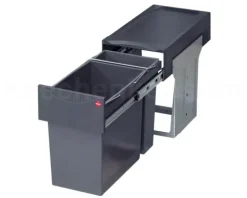 Hailo Inneneimer 24 L 1050209 Ersatzbehälter dunkelgrau für HAILO Tandem