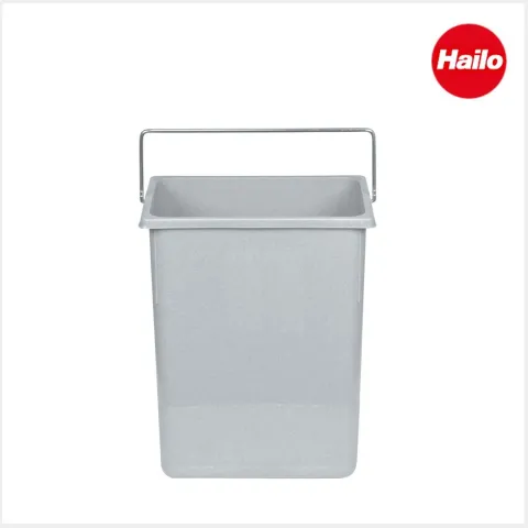 Hailo Inneneimer 8,5 Liter 1068409 Ersatzeimer Kunststoff signalgrau mit Henkel für Euro-Cargo